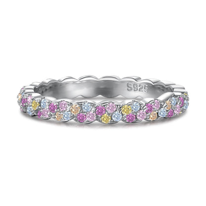 [Windsor Jewelry]Dainty Ebullient Round Cut Daily Ring