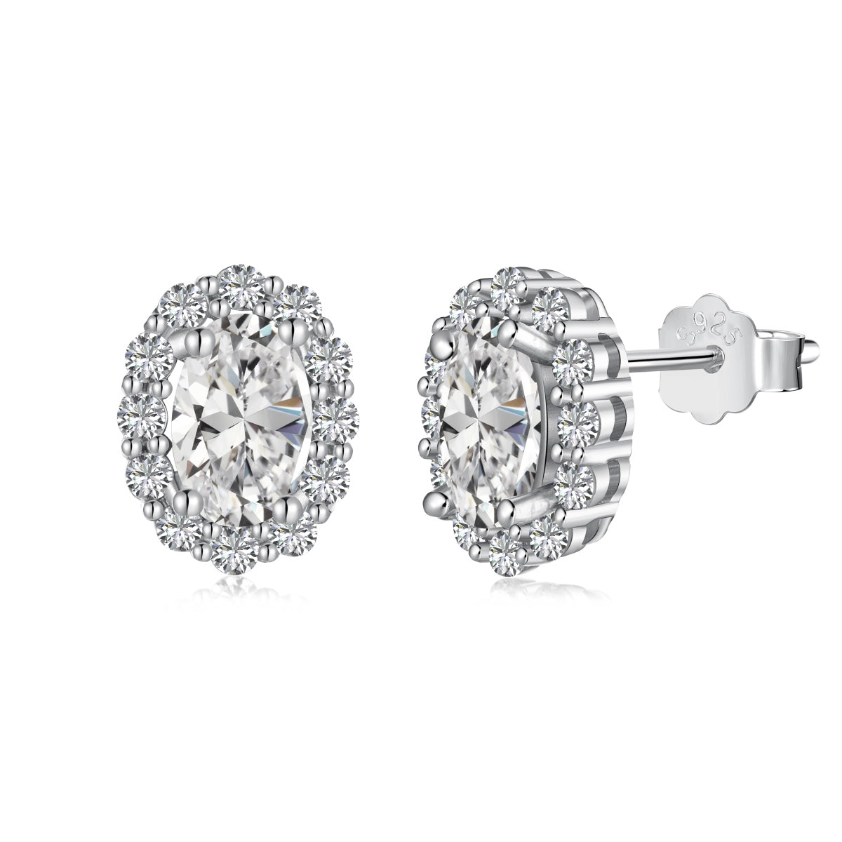 [Windsor Jewelry]Delicate Unique Oval Cut Daily Earrings