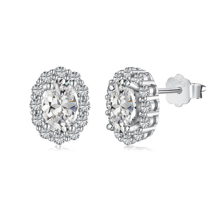 [Windsor Jewelry]Delicate Unique Oval Cut Daily Earrings