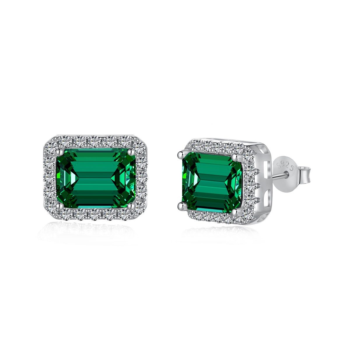 [Windsor Jewelry]Luxurious Dainty Emerald Cut Banquet Earrings