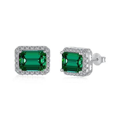 [Windsor Jewelry]Luxurious Dainty Emerald Cut Banquet Earrings