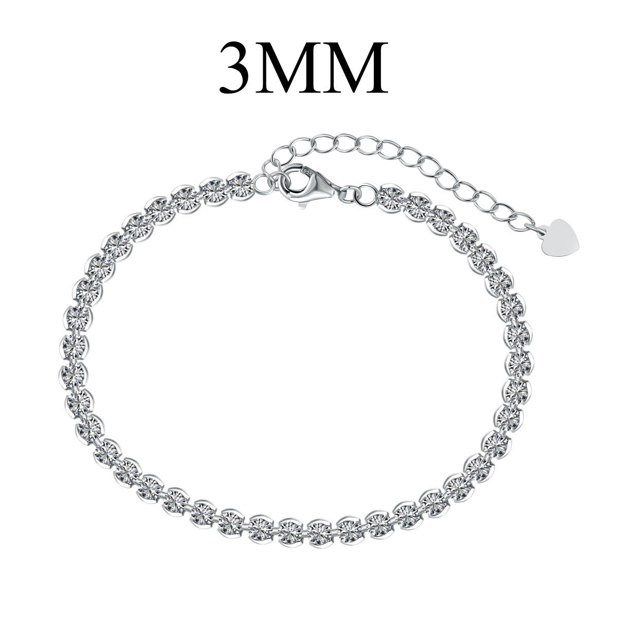 [Windsor Jewelry]Ornate  Sparkling Round Cut Daily Bracelet