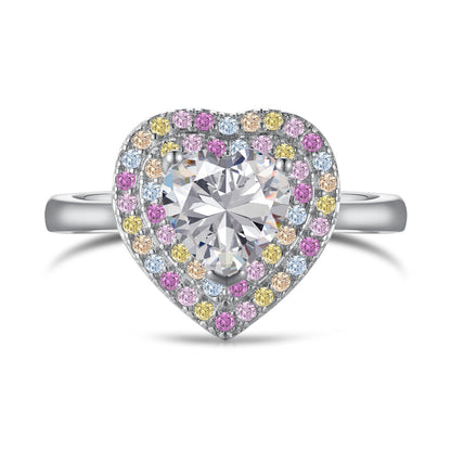 [Windsor Jewelry]Delicate Ebullient Heart Shape Wedding Ring