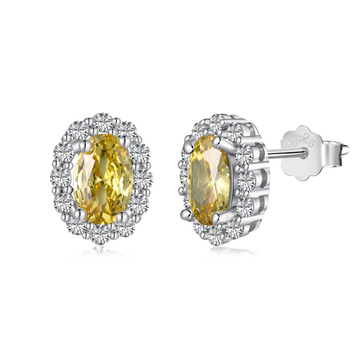 [Windsor Jewelry]Delicate Unique Oval Cut Daily Earrings