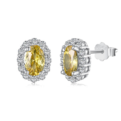 [Windsor Jewelry]Delicate Unique Oval Cut Daily Earrings