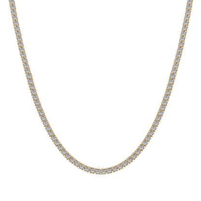 [Windsor Jewelry]Delicate Round Shape Tennis Necklace