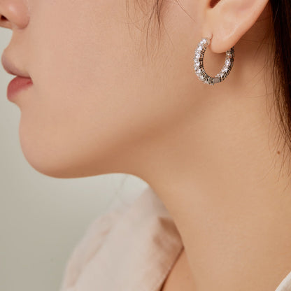 [Windsor Jewelry]Unique Round Cut Daily Earrings