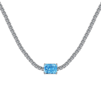 [Windsor Jewelry]2.0 carat Ornate Emerald Cut Necklace