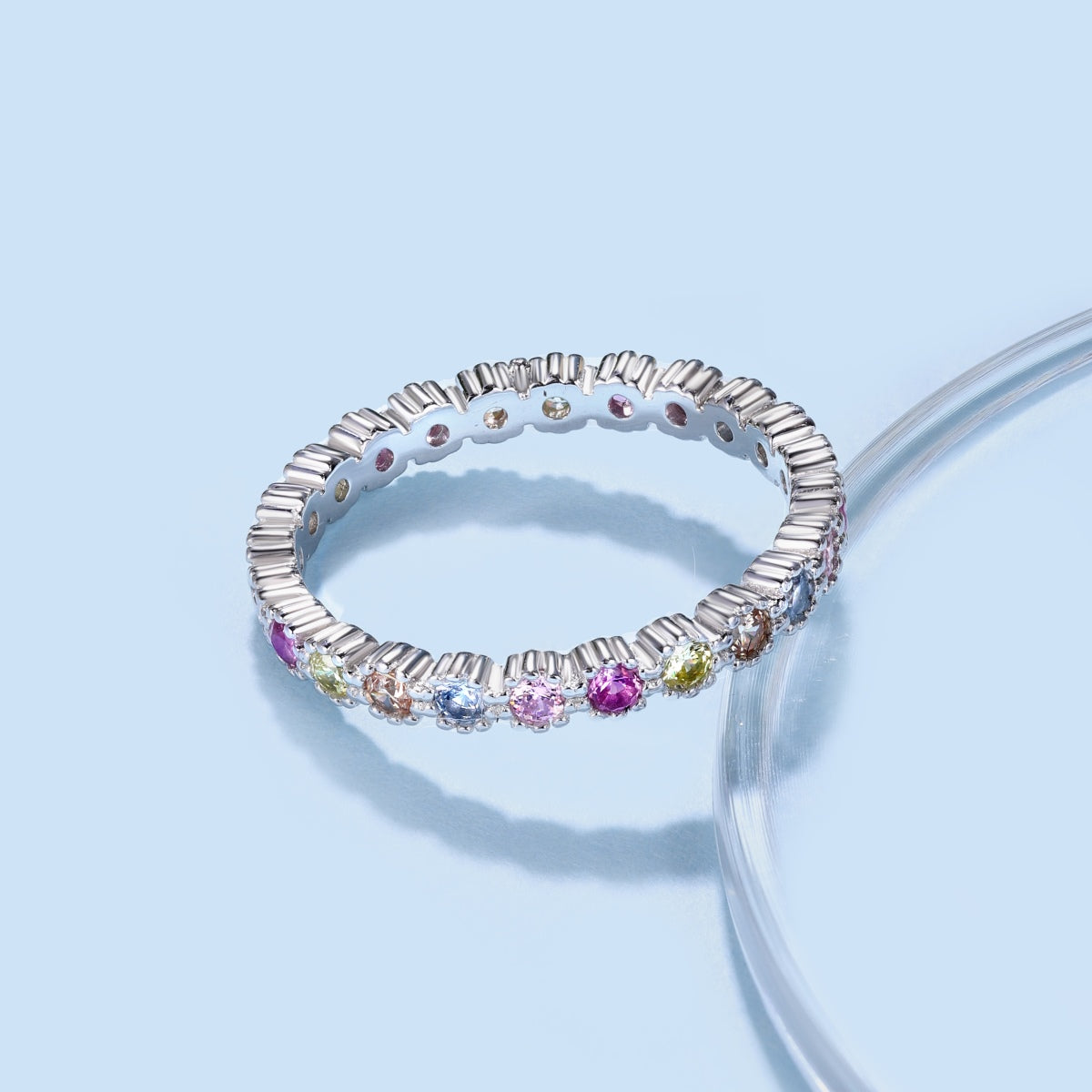 [Windsor Jewelry]Exquisite Colorful Round Cut Party Ring