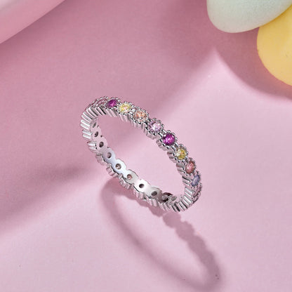[Windsor Jewelry]Exquisite Colorful Round Cut Party Ring