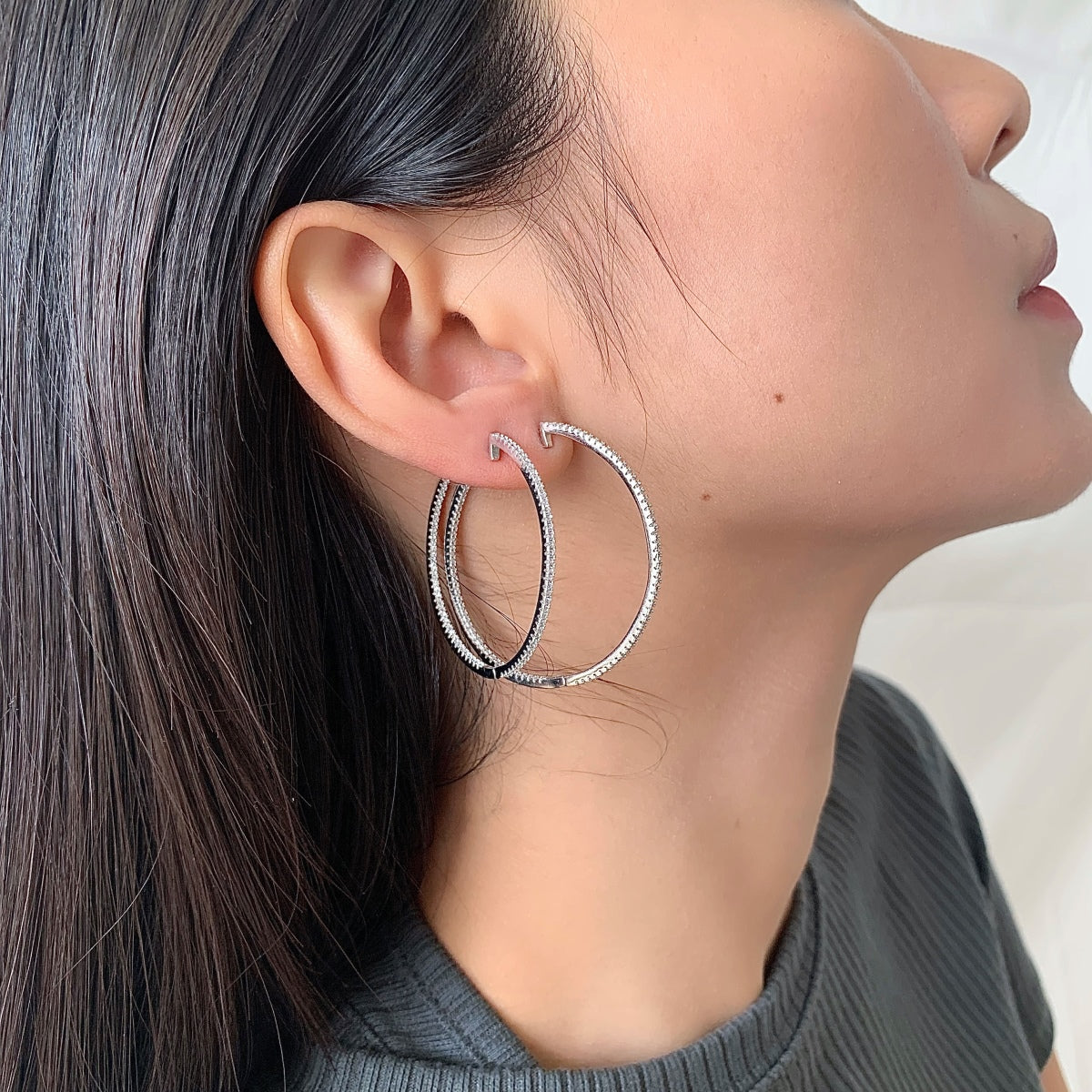[Windsor Jewelry]Popular Large Hoop Earrings