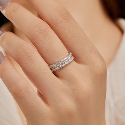 [Windsor Jewelry]Delicate Colorful Round Cut Daily Ring