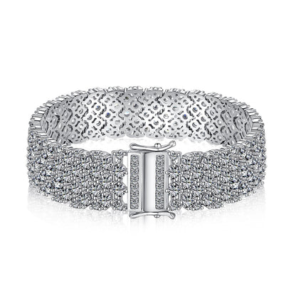 [Windsor Jewelry]Ornate Elegant Round Cut Party Bracelet