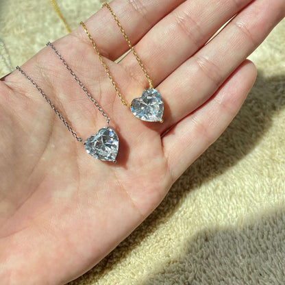 [Windsor Jewelry]6.0 carat Radiant Heart Shape Necklace