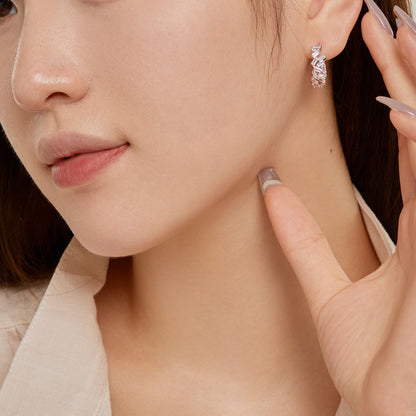 [Windsor Jewelry]Dazzling Colorful Emerald Cut Daily Earrings