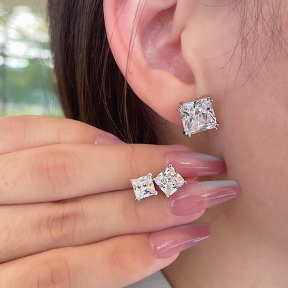 [Windsor Jewelry]Delicate Square Shape Earrings