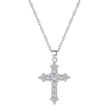 [Windsor Jewelry]Delicate Cross Shape Necklace