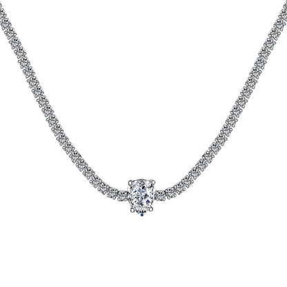 [Windsor Jewelry]1.0 carat Unique Pear Cut Tennis Necklace
