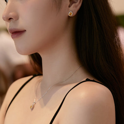[Windsor Jewelry]Delicate Radiant Oval Cut Daily Earrings