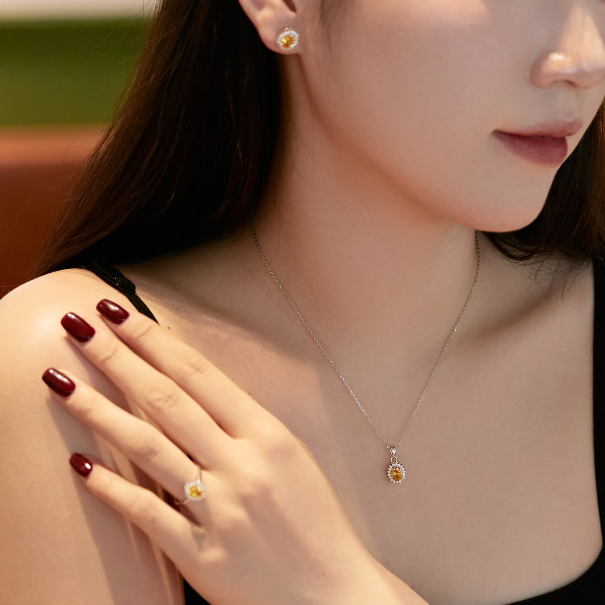 [Windsor Jewelry]Delicate Radiant Oval Cut Daily Earrings