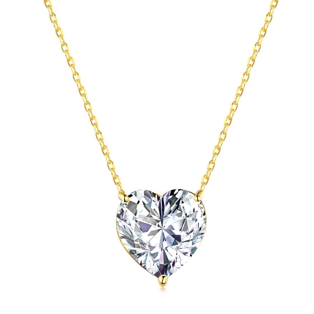 [Windsor Jewelry]6.0 carat Radiant Heart Shape Necklace