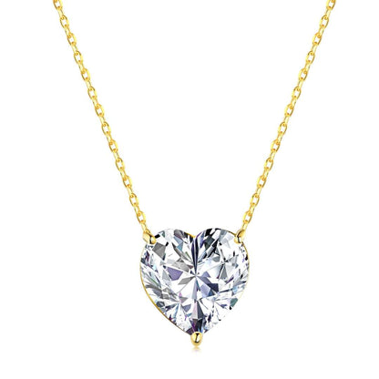 [Windsor Jewelry]6.0 carat Radiant Heart Shape Necklace