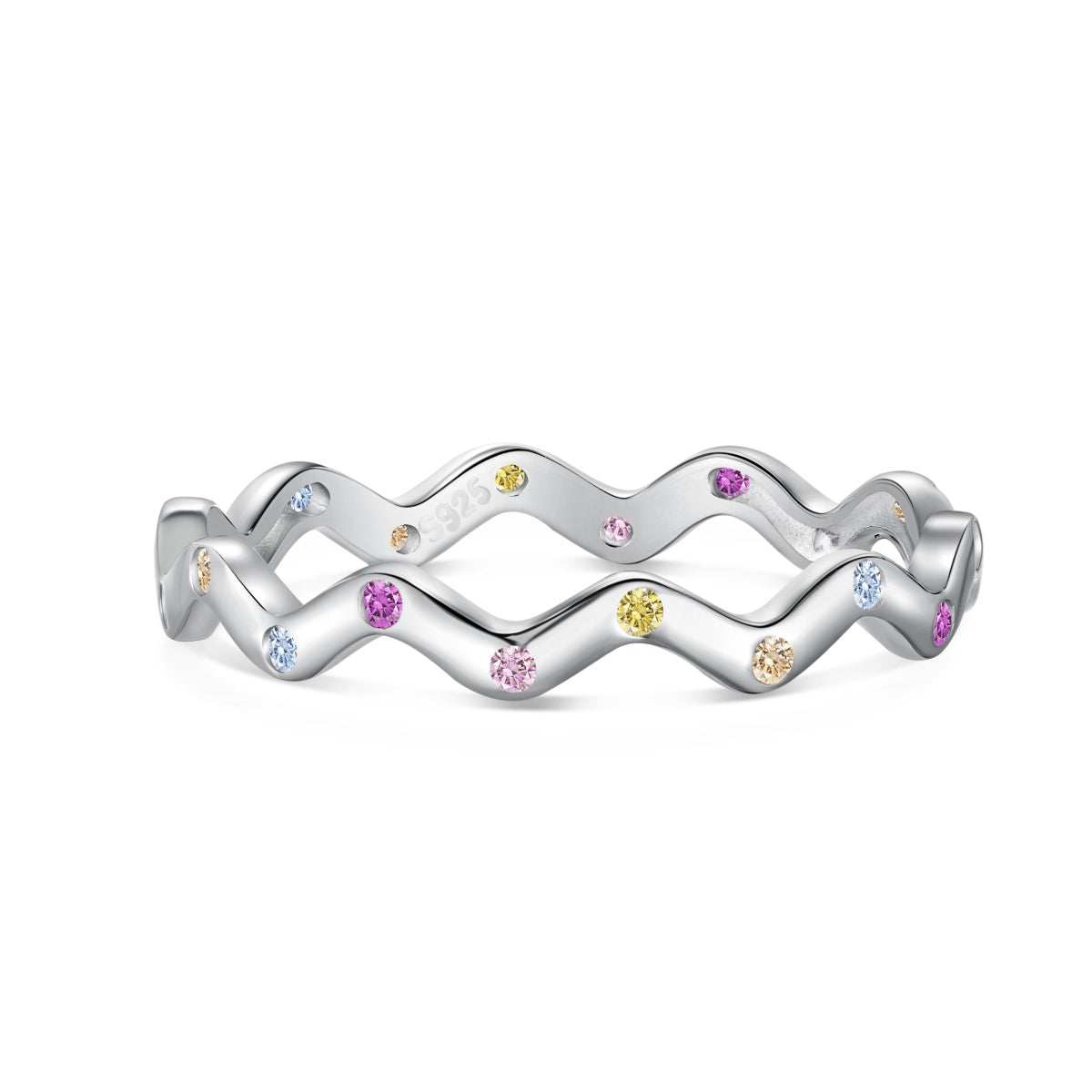 [Windsor Jewelry]Ornate Vibrant Round Cut Daily Ring