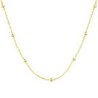 [Tonmkive Jewelry]Small Bead Clavicle Chain Simple Necklace