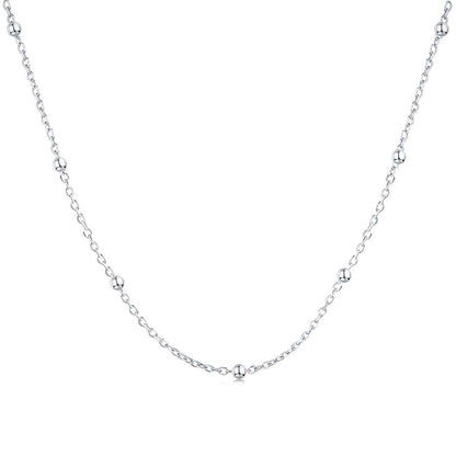 [Windsor Jewelry]Small Bead Clavicle Chain Simple Necklace