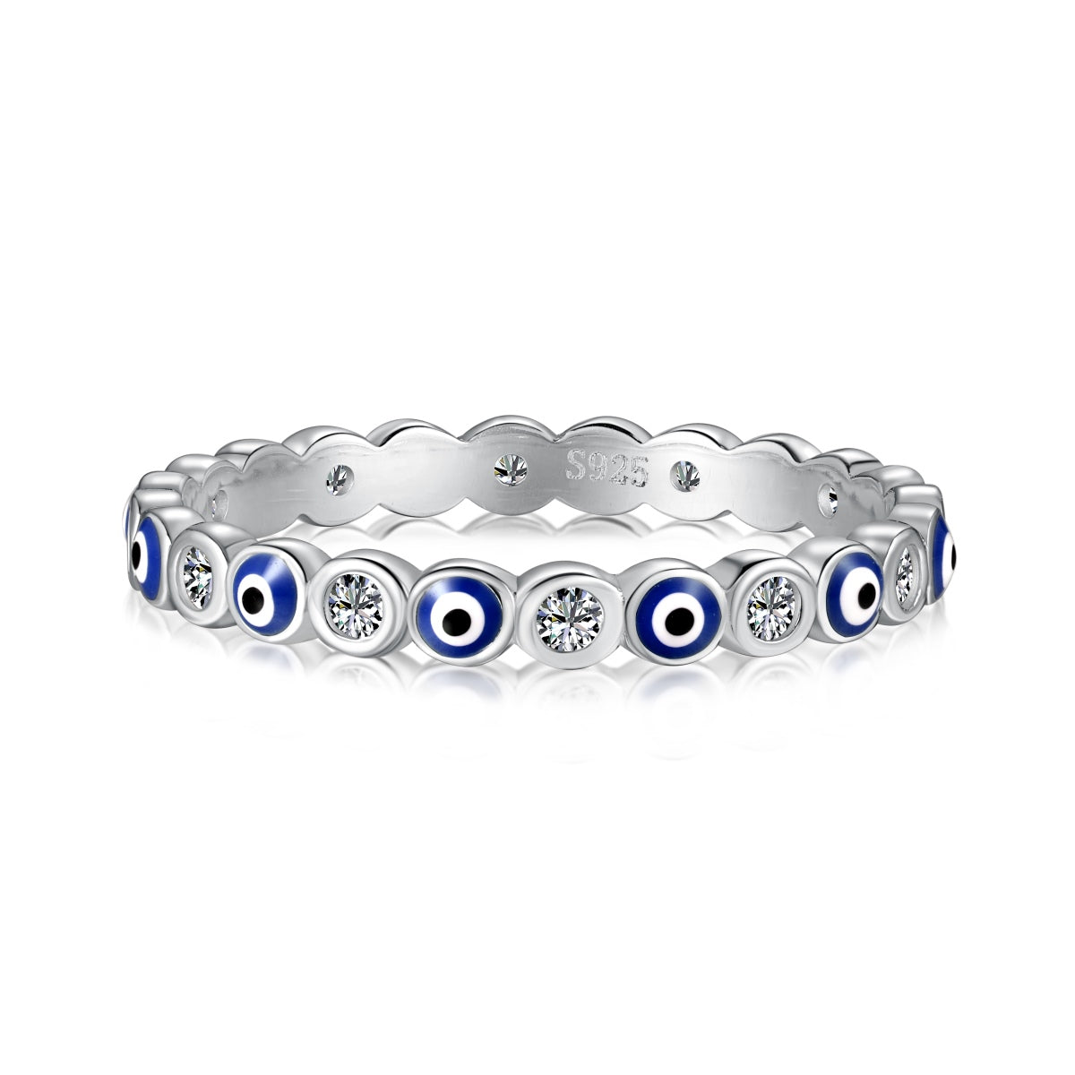 [Windsor Jewelry]Sparkling Vibrant Round Shape Daily Ring