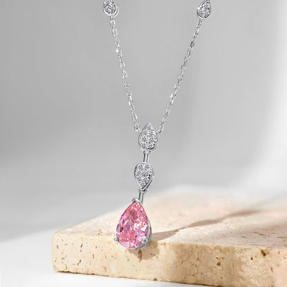 [Windsor Jewelry]Dazzling Pear Cut Necklace