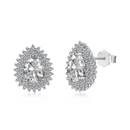 [Windsor Jewelry]Delicate Gorgeous Pear Cut Daily Earrings