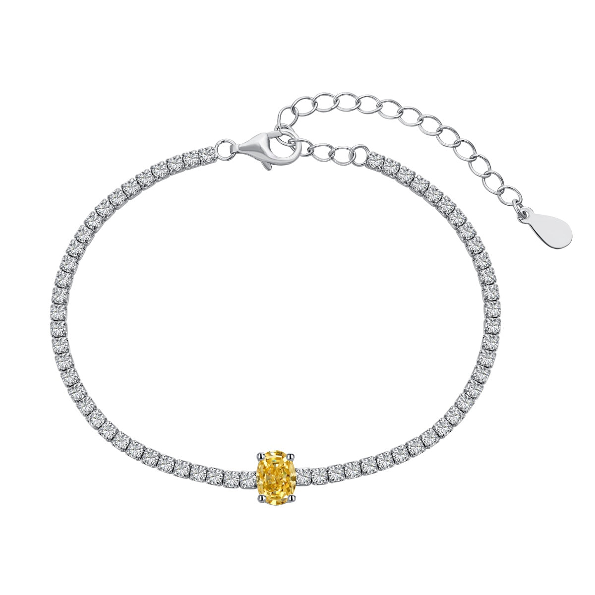 [Windsor Jewelry]0.75 Carat Exquisite Oval Cut Daily Bracelet