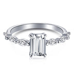 [Tonmkive Jewelry]1.0 Carat Dainty Resplendent Radiant Cut Daily Ring