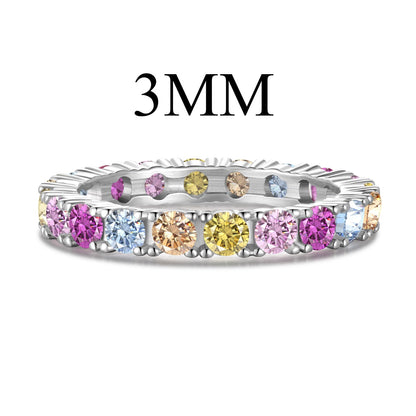 [Windsor Jewelry]Dazzling Lustrous Round Cut Tennis Ring