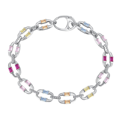 [Windsor Jewelry]Dazzling Colorful Daily Bracelet