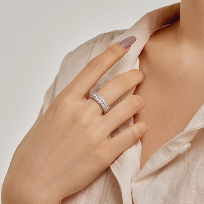 [Windsor Jewelry]Ornate Colorful Radiant Cut Daily Ring