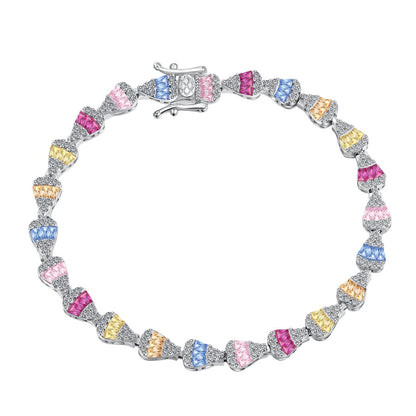 [Windsor Jewelry]Radiant Water Drop Shape Daily Bracelet