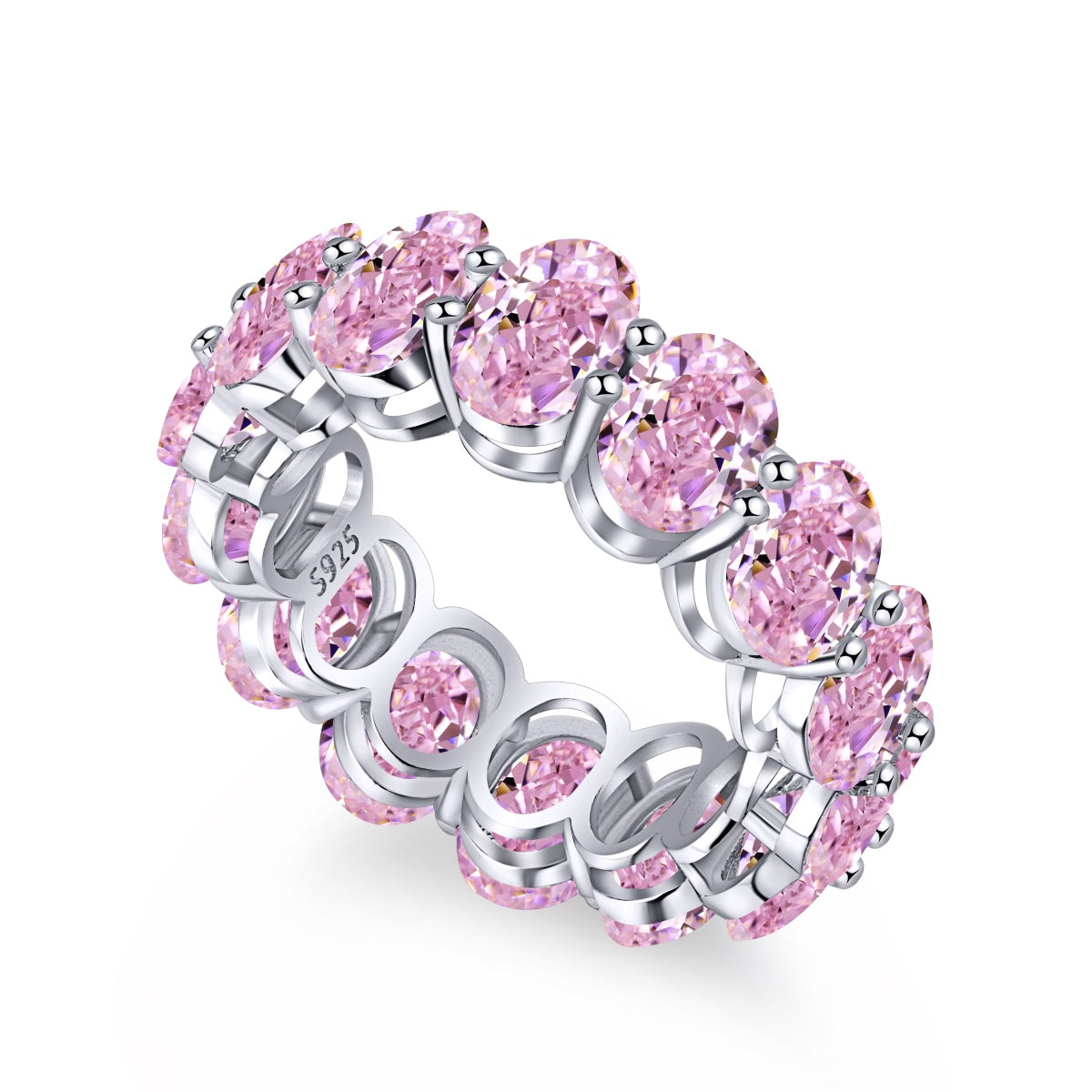 [Windsor Jewelry]Dainty Elongated Cushion Cut Tennis Ring