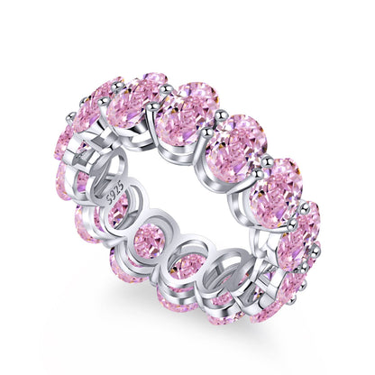 [Windsor Jewelry]Dainty Elongated Cushion Cut Tennis Ring