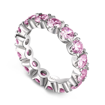 [Windsor Jewelry]Eternity Round Cut Tennis Ring
