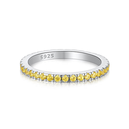 [Windsor Jewelry]Delicate Sparkling Round Cut Daily Ring