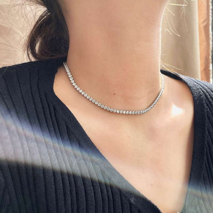 [Windsor Jewelry]Elegant Tennis Chain Necklace