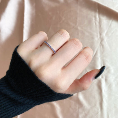 [Windsor Jewelry]Delicate Sparkling Round Cut Daily Ring
