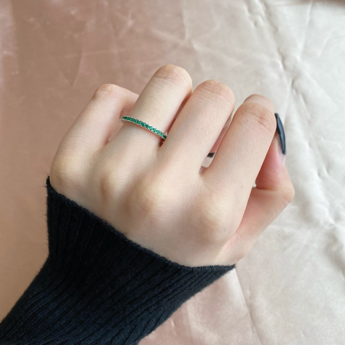 [Windsor Jewelry]Delicate Sparkling Round Cut Daily Ring