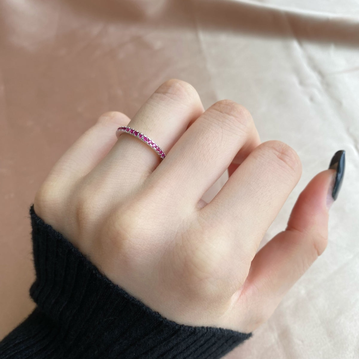 [Windsor Jewelry]Delicate Sparkling Round Cut Daily Ring