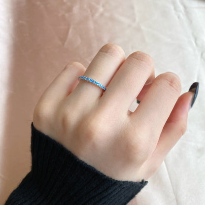 [Windsor Jewelry]Delicate Sparkling Round Cut Daily Ring