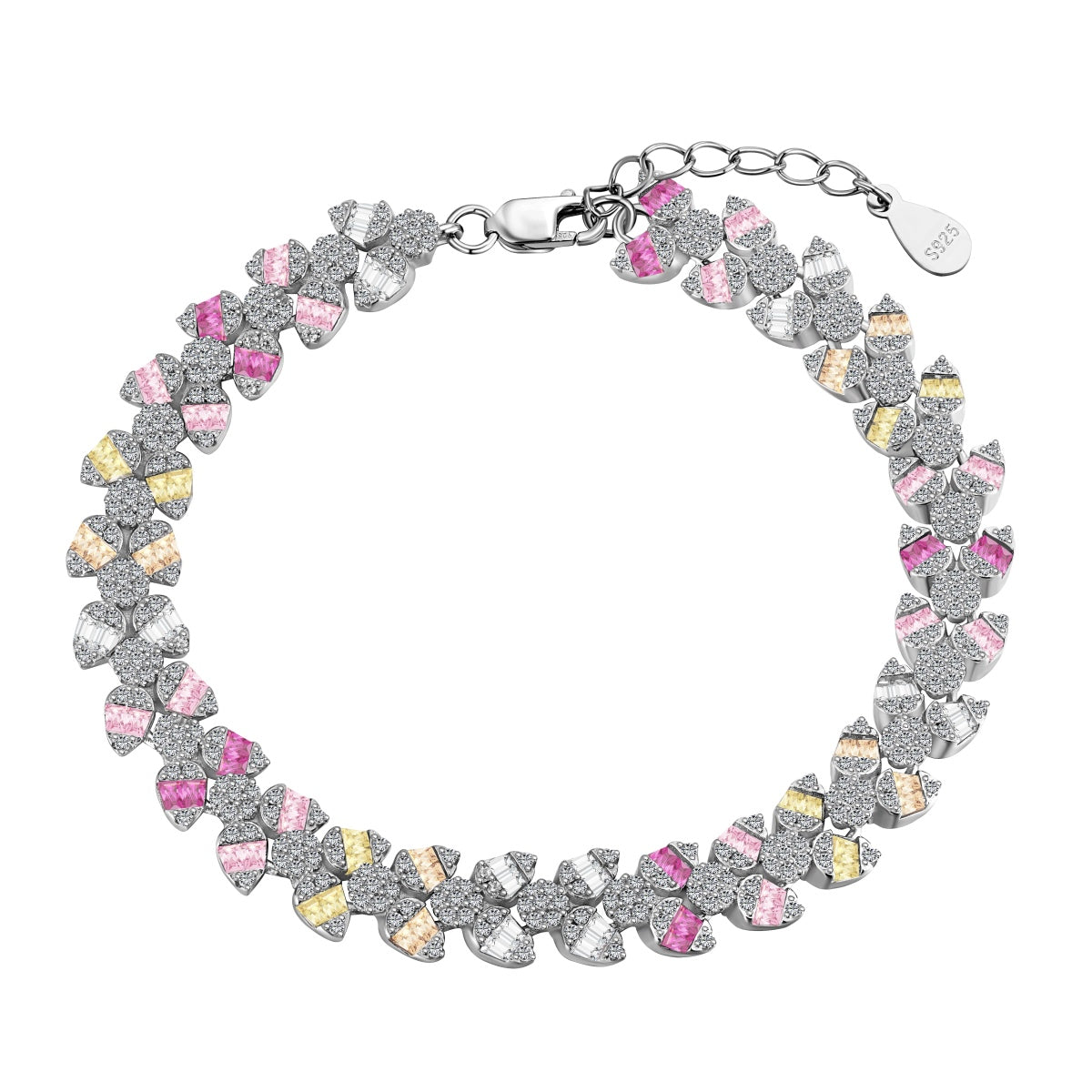 [Windsor Jewelry]Dainty Exquisite Flower Shape Daily Bracelet