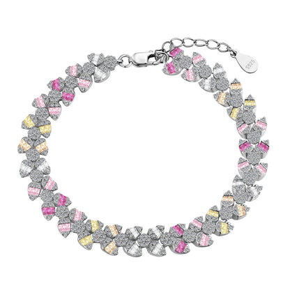 [Windsor Jewelry]Dainty Exquisite Flower Shape Daily Bracelet