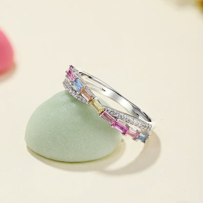 [Windsor Jewelry]Energetic Elegant Radiant Cut Party Ring